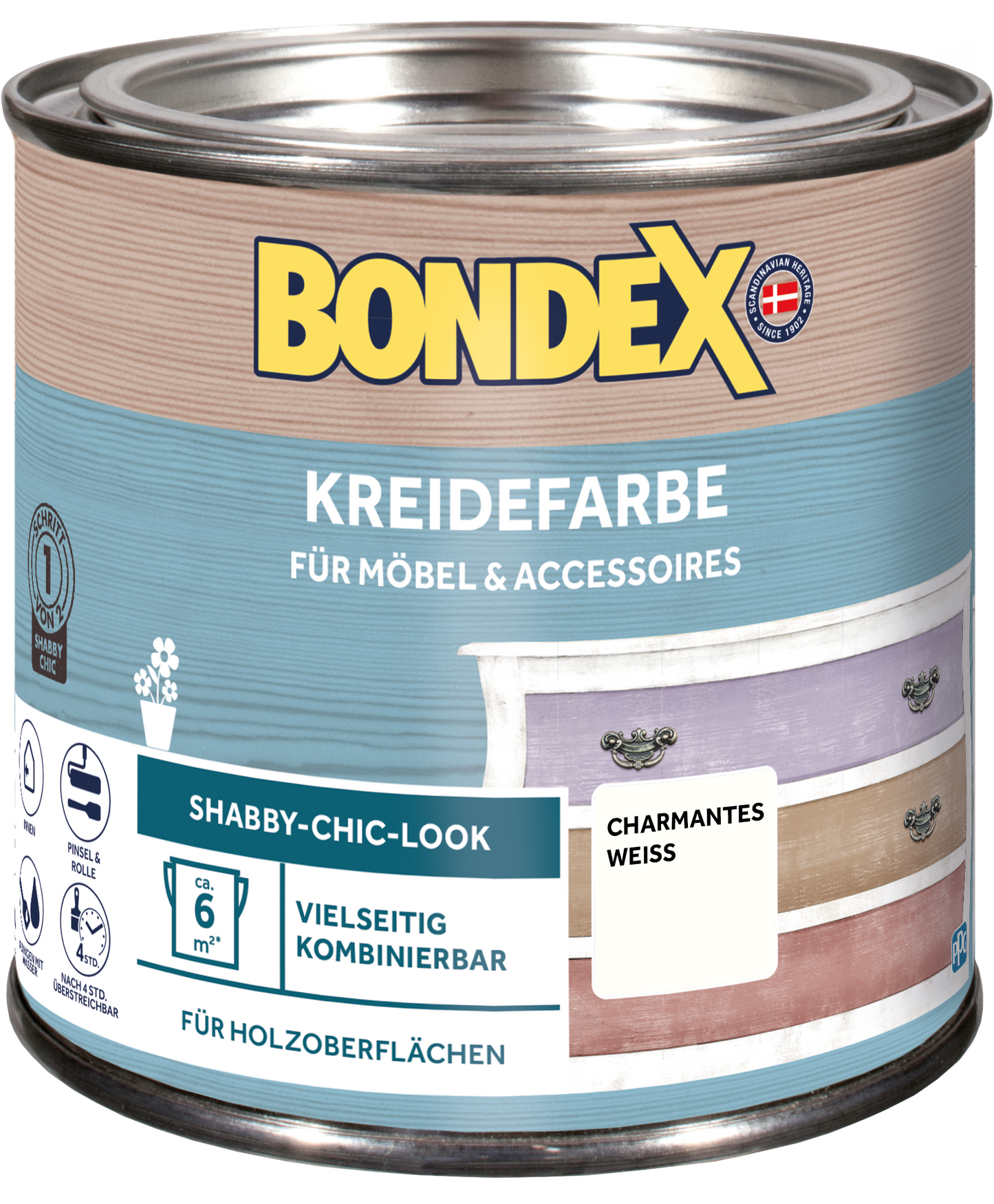 Bondex Kreidefarbe 0,5 L Charmantes Weiss