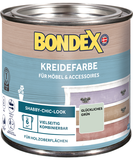 Bondex Kreidefarbe 0,5 L Glückliches Grün