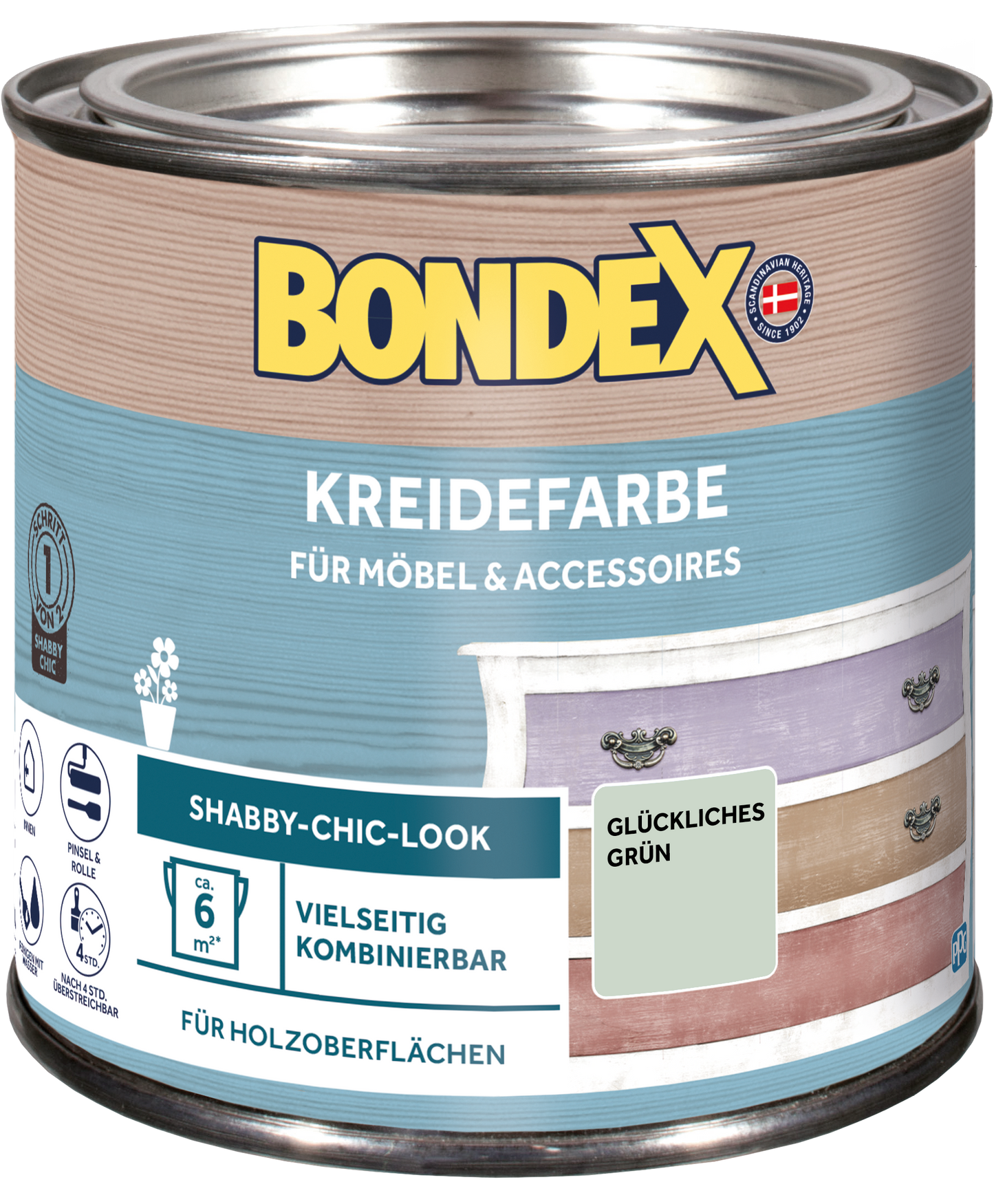 Bondex Kreidefarbe 0,5 L Glückliches Grün