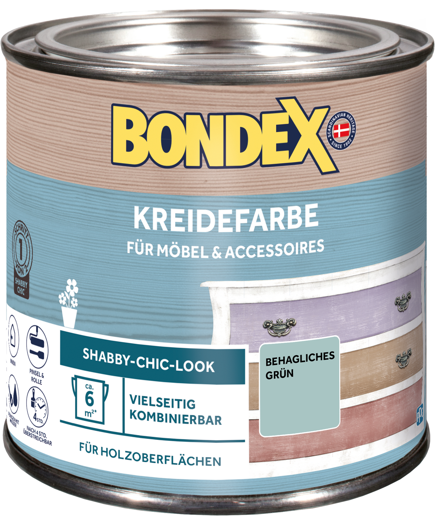 Bondex Kreidefarbe 0,5 L Behagliches Grün