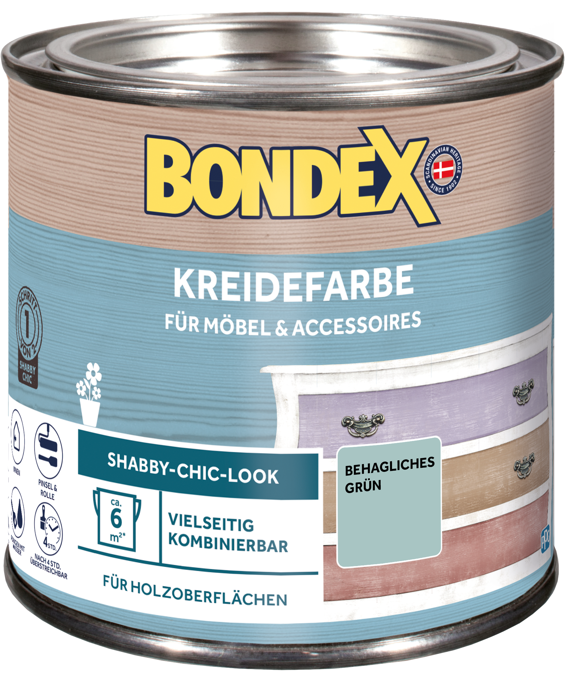 Bondex Kreidefarbe 0,5 L Behagliches Grün