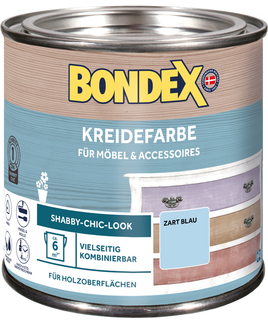 Bondex Kreidefarbe 0,5 L Zart Blau
