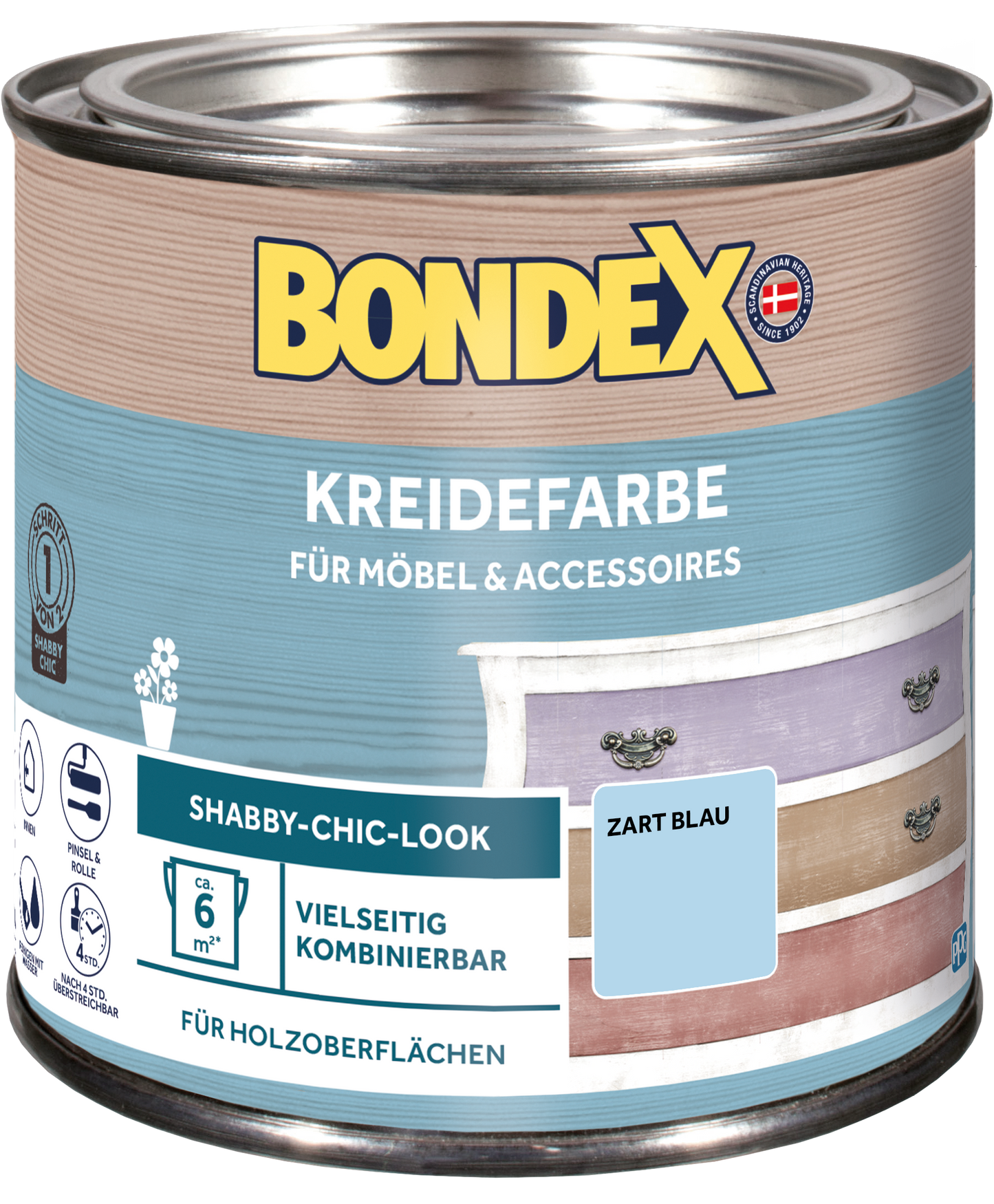 Bondex Kreidefarbe 0,5 L Zart Blau