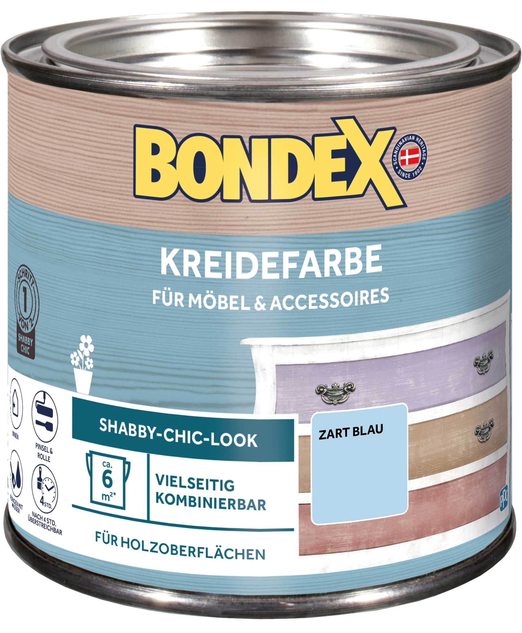 Bondex Kreidefarbe 0,5 L Zart Blau