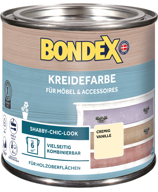 Bondex Kreidefarbe 0,5 L Cremig Vanille