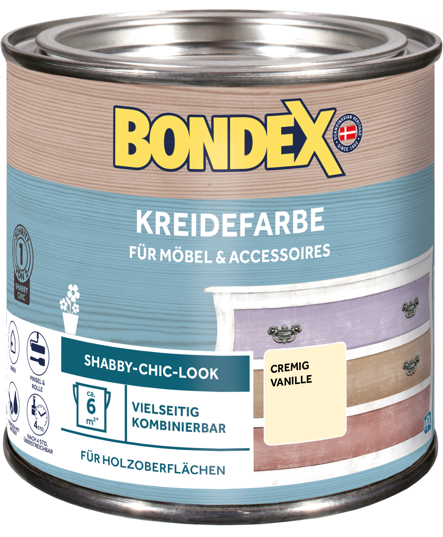 Bondex Kreidefarbe 0,5 L Cremig Vanille