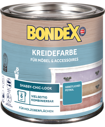 Bondex Kreidefarbe 0,5 L Gemütliches Petrol
