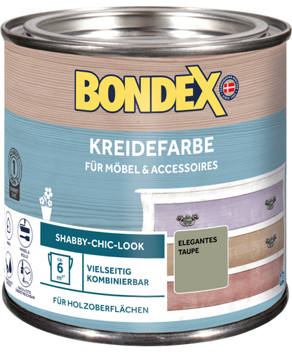 Bondex Kreidefarbe 0,5 L Elegantes Taupe