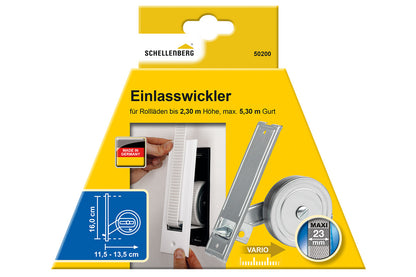 Schellenberg Einlasswickler "Maxi" | verzinkt | Lochabstand 16,5cm
