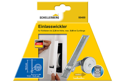 Schellenberg Einlasswickler "Maxi" 185 mm | verzinkt