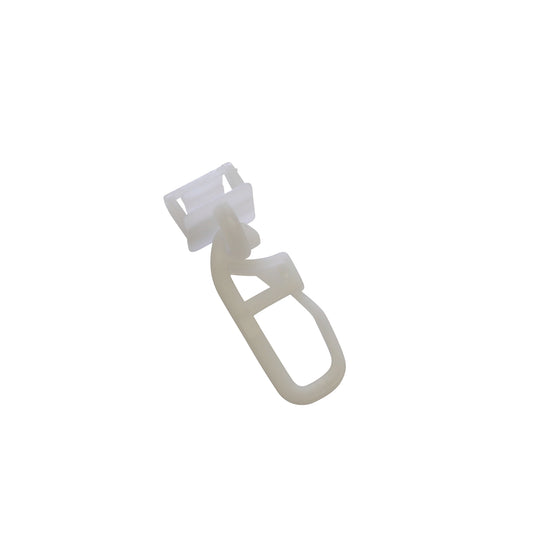 Klick-Gleiter, Kunststoff, weiß, f. Gardinenschienen m.Laufkanalbreite 4 mm