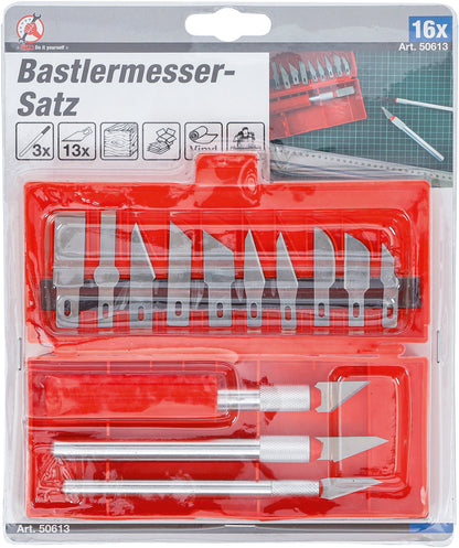 BGS Bastlermesser-Satz | 16 teilig