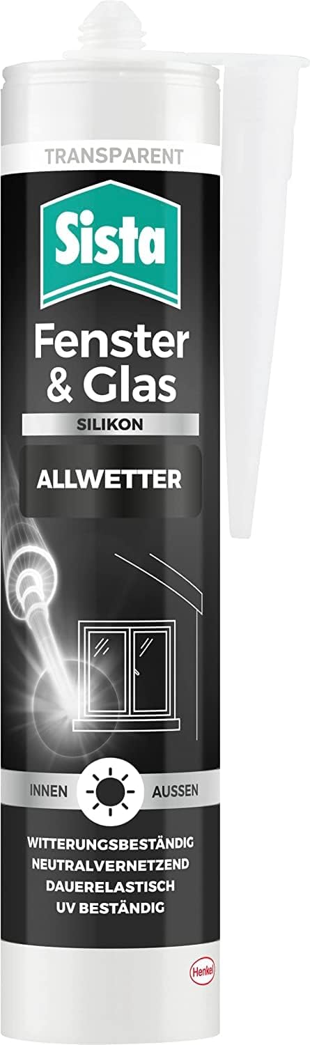 Sista Fenster & Glas Silikon transparent | 280ml