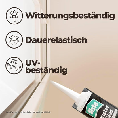 Sista Fenster & Glas Silikon transparent | 280ml