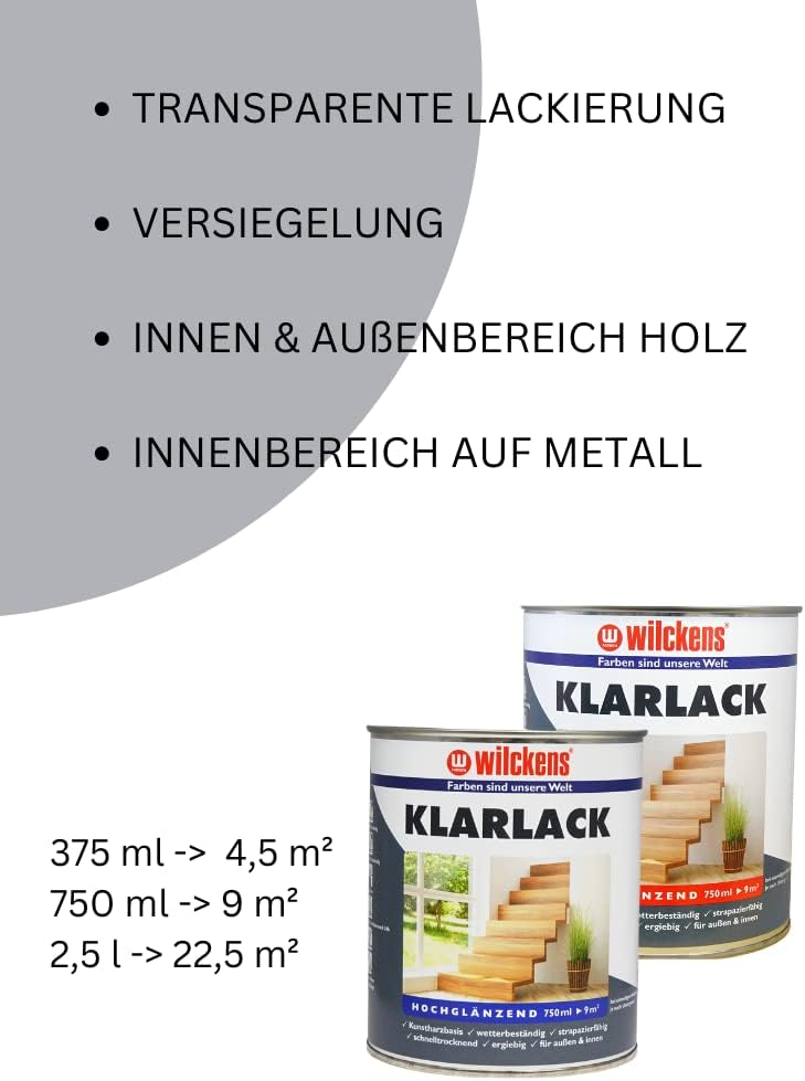 Wilckens Klarlack 2in1 seidenglänzend | 2,5 Liter