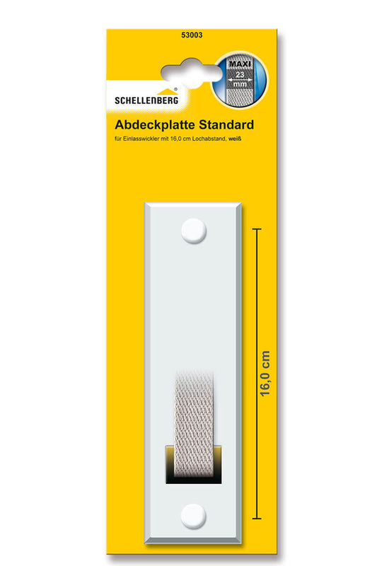 Schellenberg Gurtwickler-Abdeckplatte STANDARD "Maxi" 160 mm | weiß