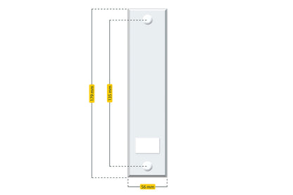 Schellenberg Gurtwickler-Abdeckplatte STANDARD für "Maxi" | weiß