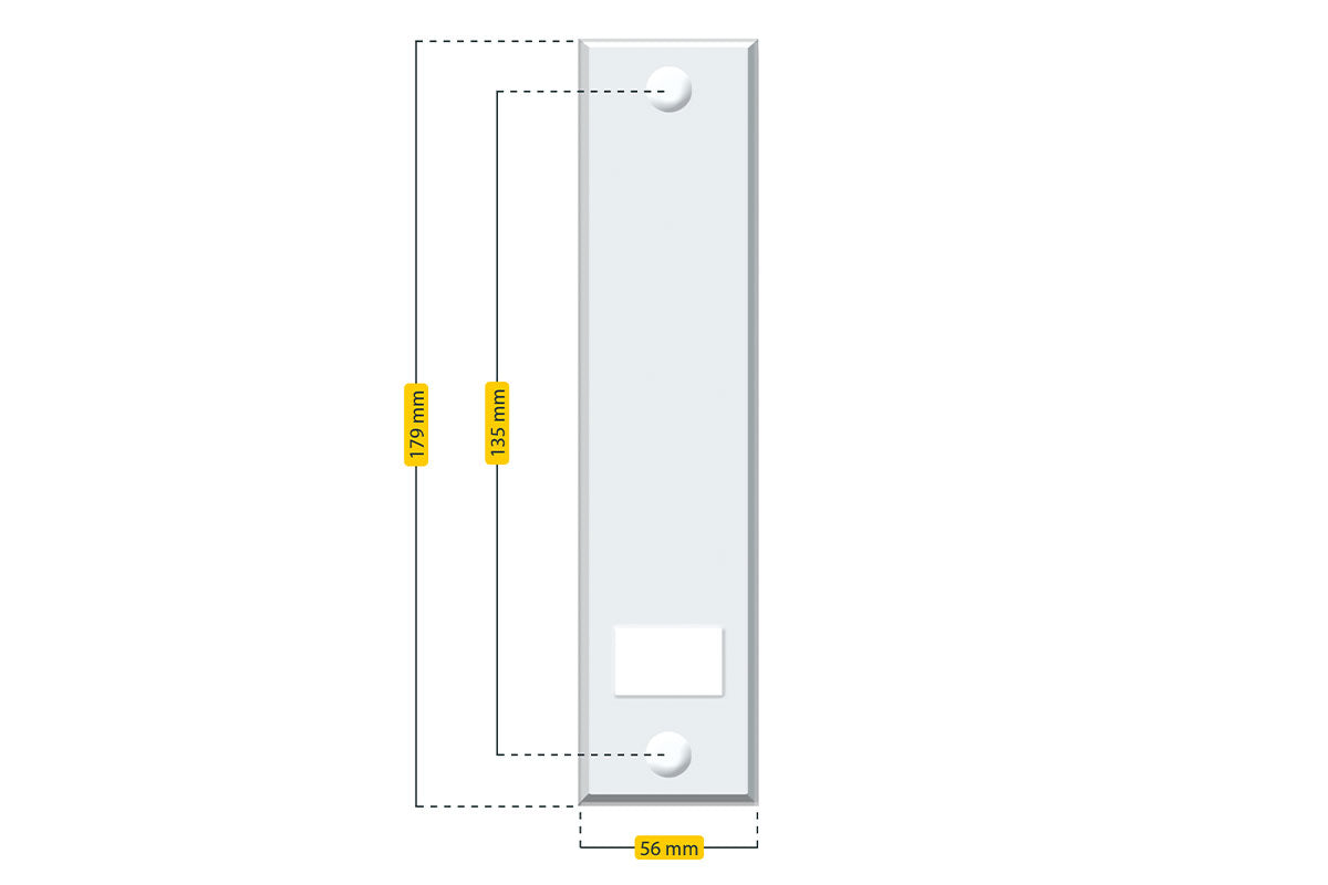 Schellenberg Gurtwickler-Abdeckplatte STANDARD für "Maxi" | weiß