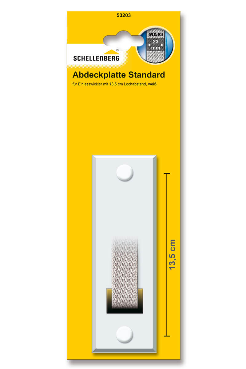 Schellenberg Gurtwickler-Abdeckplatte STANDARD für "Maxi" | weiß