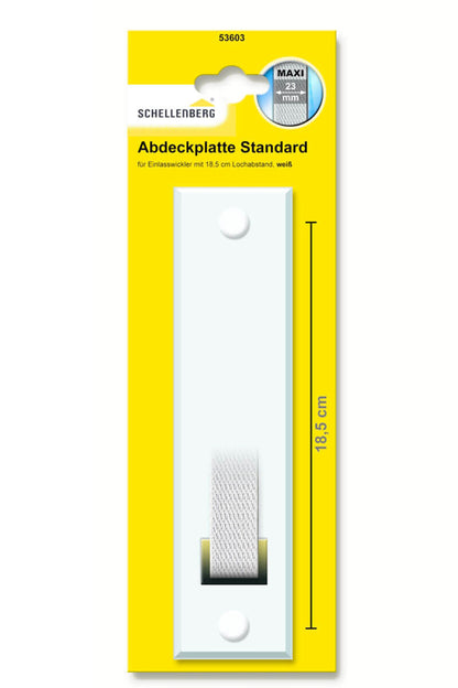 Schellenberg Gurtwickler-Abdeckplatte STANDARD "Maxi" 185 mm | weiß
