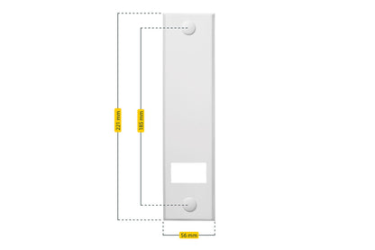 Schellenberg Gurtwickler-Abdeckplatte STANDARD "Maxi" 185 mm | weiß