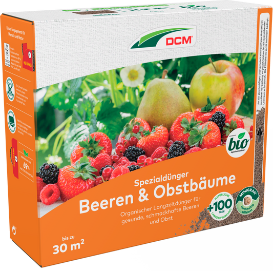 CUXIN DCM Spezialdünger für Beeren & Obstbäume, 3 kg