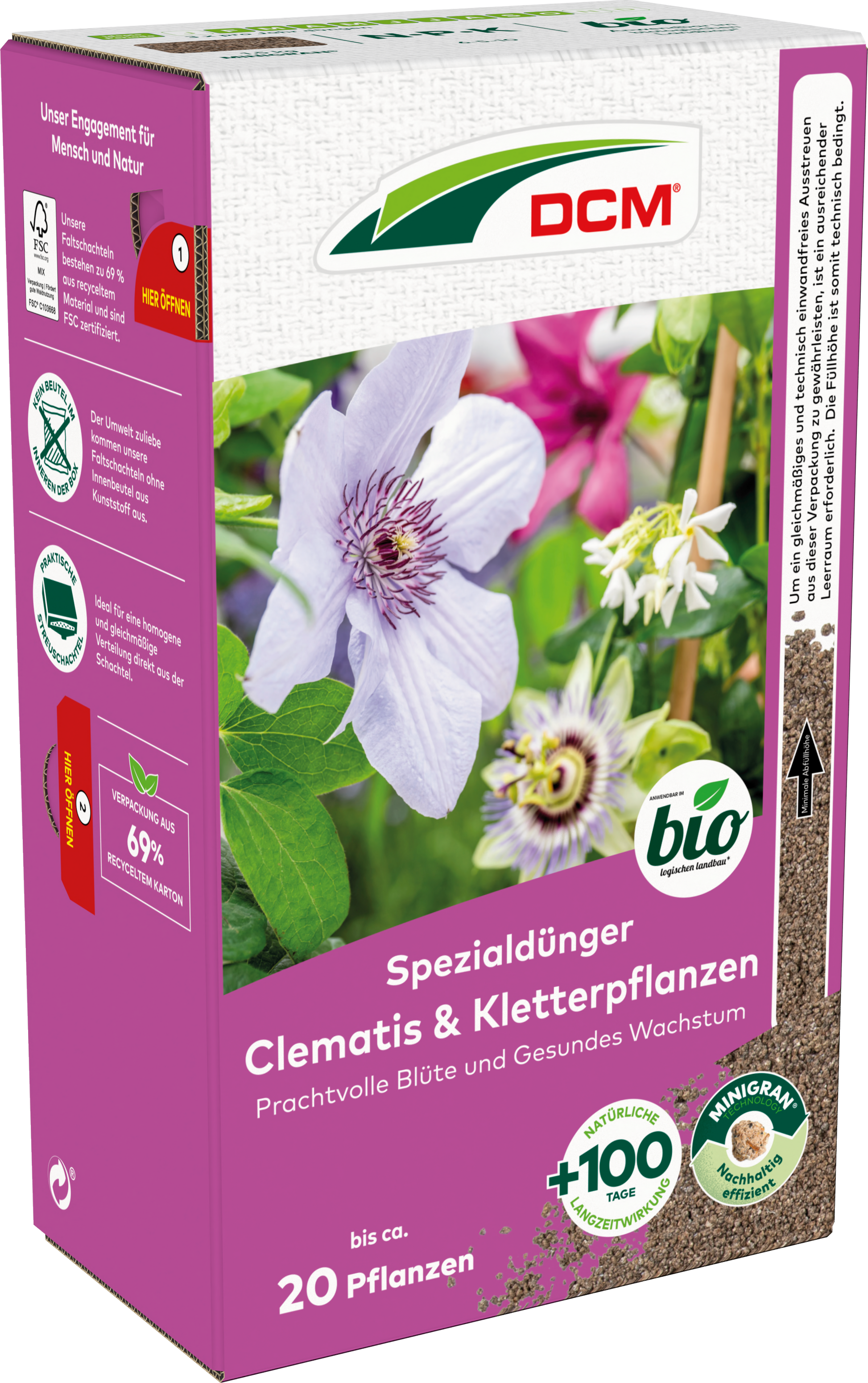 DCM Spezialdünger Clematis & Kletterpflanzen 1,5 kg
