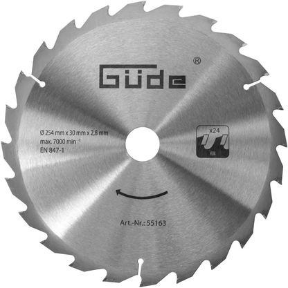 Holzsägeblatt HM 254 x 30 x 2,8 mm | 24 Zähne