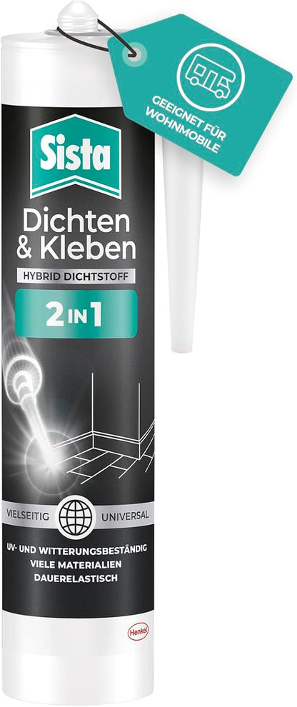 Sista 2in1 Kleben und Dichten schwarz | 280ml 