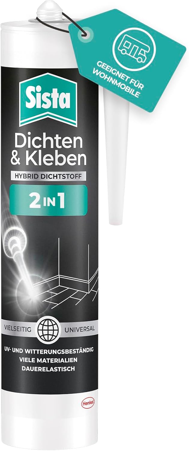 Sista 2in1 Kleben und Dichten schwarz | 280ml