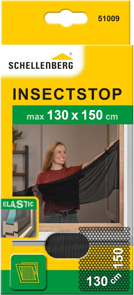 Schellenberg Fliegengitter "ELASTIC" 130 x 150 cm | anthrazit