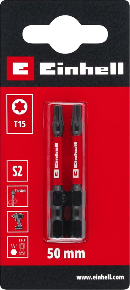 Einhell 2x Bit Torsion 50mm | T 15