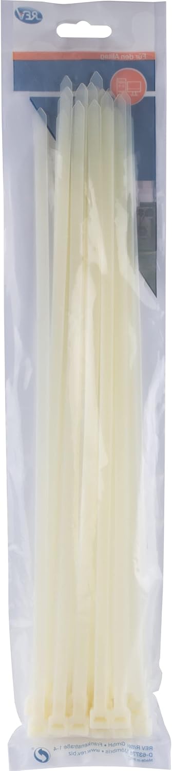 REV Kabelbinder 380mm | 25 Stück | weiß