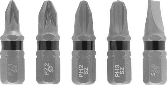 Einhell Bit Set 5 Stück | PH/PZ/SL | S2 Stahl