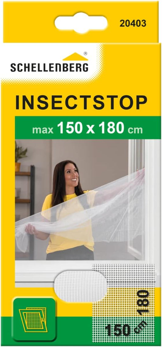 Schellenberg Fliegengitter 150 x 180 cm für Fenster | weiß