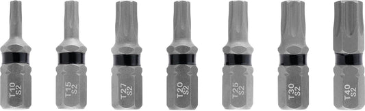 Einhell Bit Set mit 7 Stück | T10-T40 | S2 Stahl