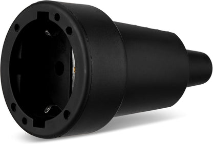 REV Schutzkontakt Gummikupplung | 16A | 230V | schwarz