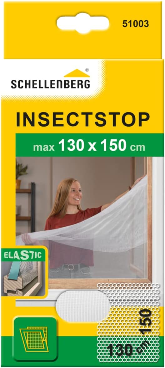 Schellenberg Fliegengitter "ELASTIC" 130 x 150 cm | weiß