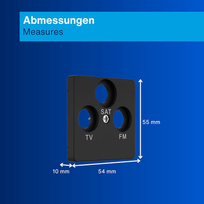 REV NOVA  Abdeckung Antennendose (TV/RF/SAT) | anthrazit