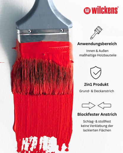 Wilckens Fenster- &Türenlack 2in1 weiß | 375ml seidenmatt