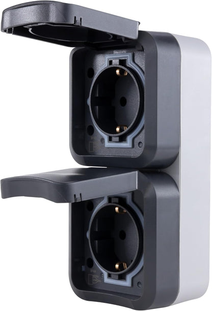 REV AquaStorm Steckdose 2-fach Aufputz | IP55