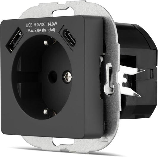 REV NOVA USB-Steckdose | anthrazit