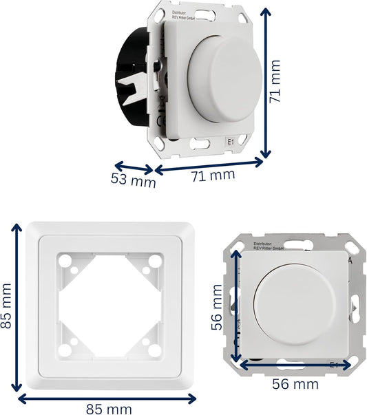 Primalux Dimmer mit Rahmen
