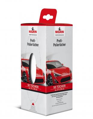 NIGRIN Performance Profi-Poliertücher 50-Tücher