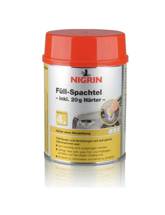 NIGRIN Füllspachtel 245g + 5g Härter