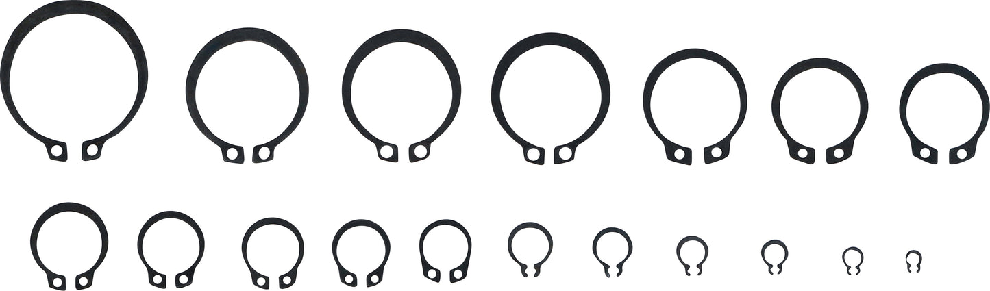 BGS Außen-Seegerring-Sortiment (Sprengringe) | Ø 3 - 32 mm | 300 teilig
