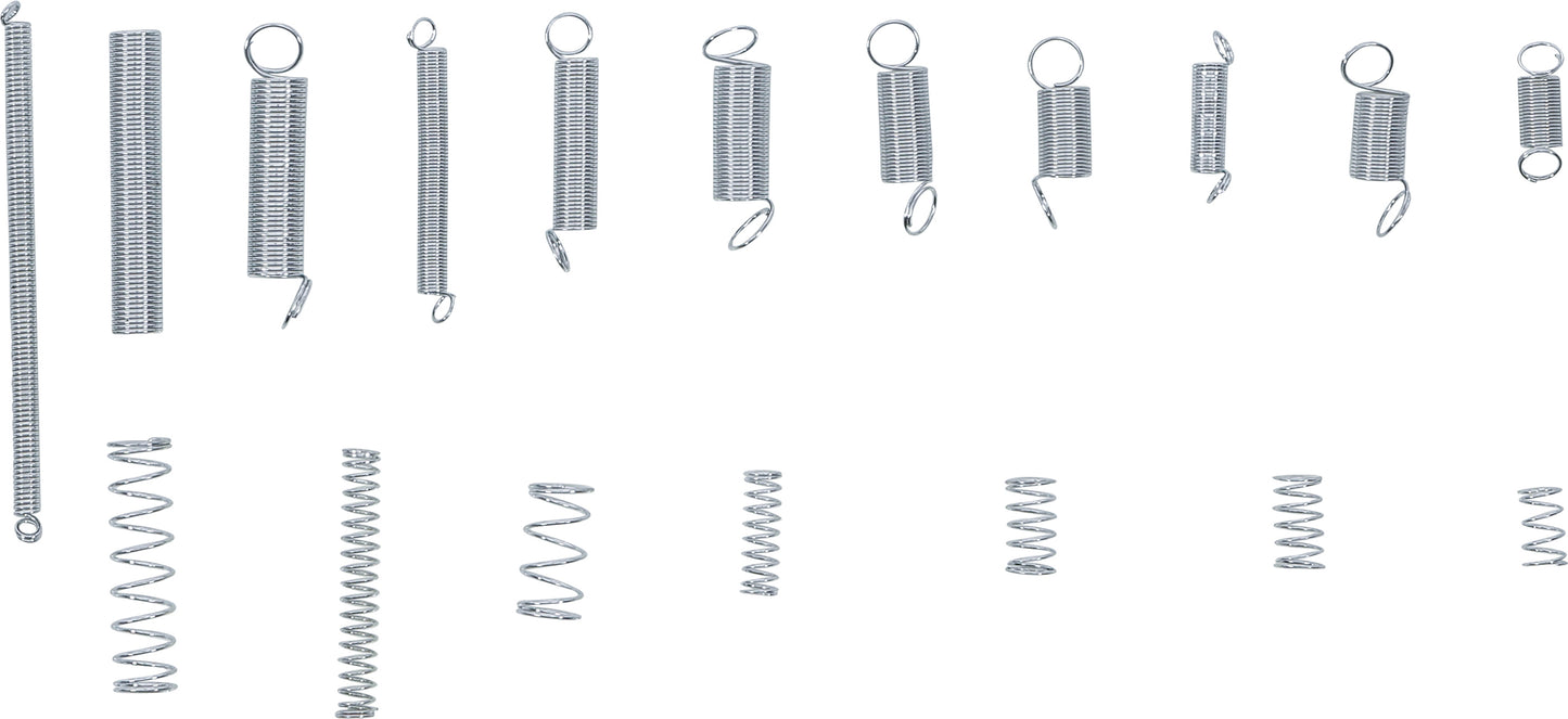 BGS Federn-Sortiment | Zug- und Druckfedern | 200 teilig