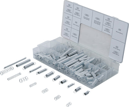 BGS Federn-Sortiment | Zug- und Druckfedern | 200 teilig