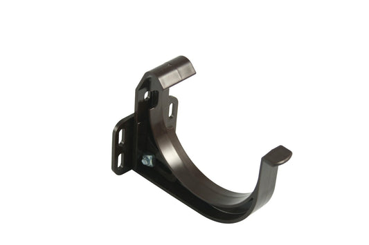 Rinnenhalter, verstellbar, für Dachrinne halbrund, RG75 braun