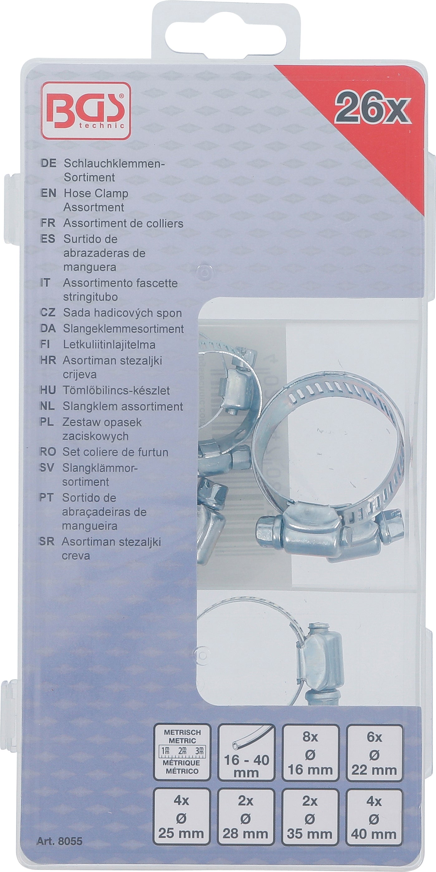 BGS Schlauchklemmen-Sortiment | Ø 16 - 40 mm